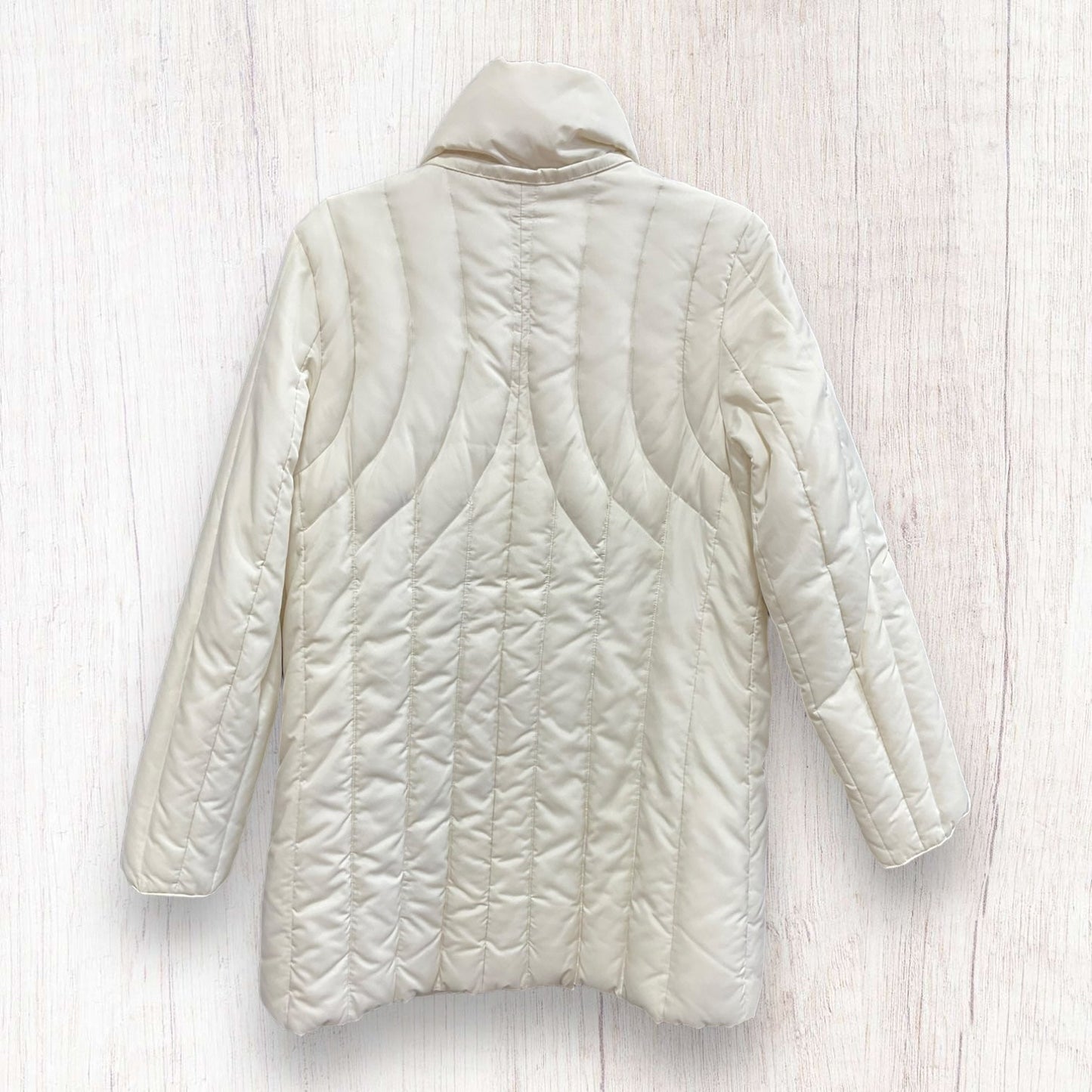 Cream Coat Puffer & Quilted Kenneth Cole Reaction, Size L