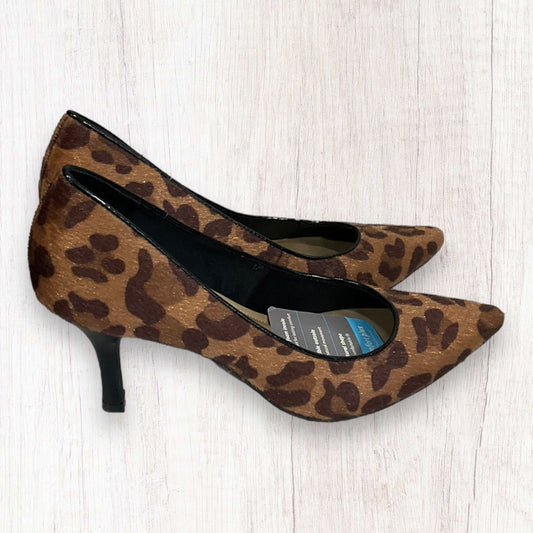 Animal Print Shoes Heels Platform Comfort Plus, Size 8