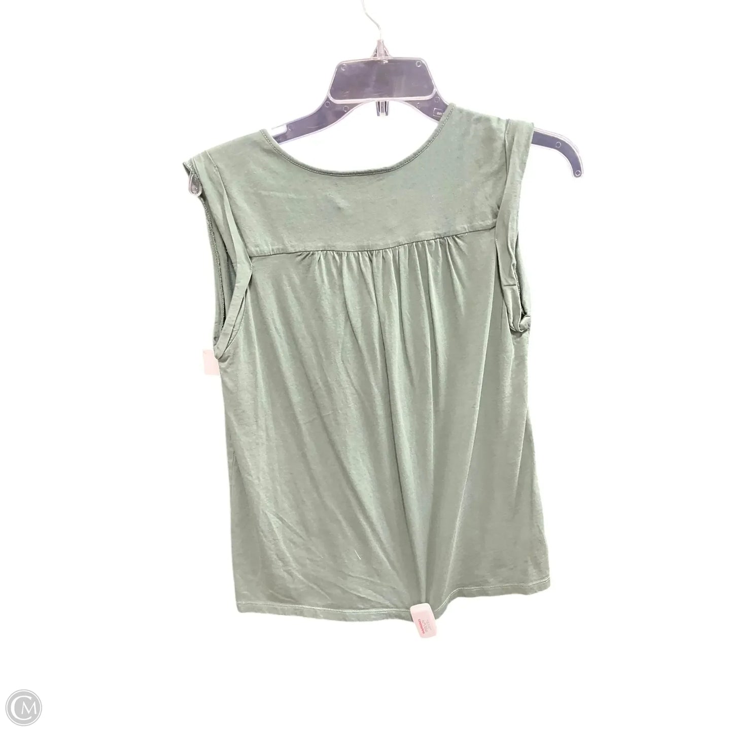 Top Sleeveless By Loft In Green, Size: S