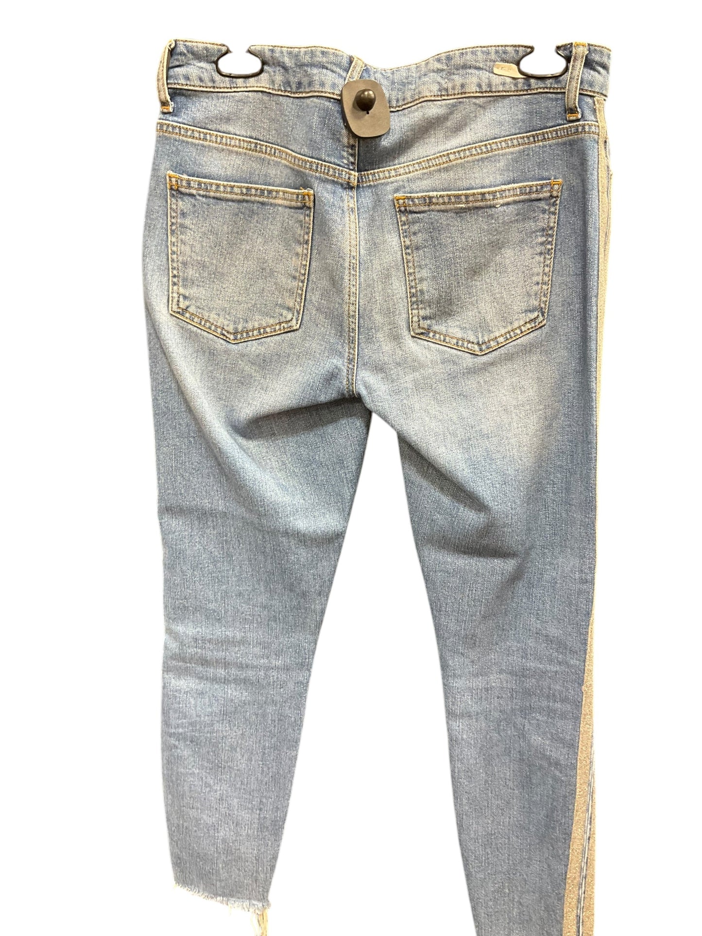 Jeans Skinny By Anthropologie In Blue Denim, Size: 4