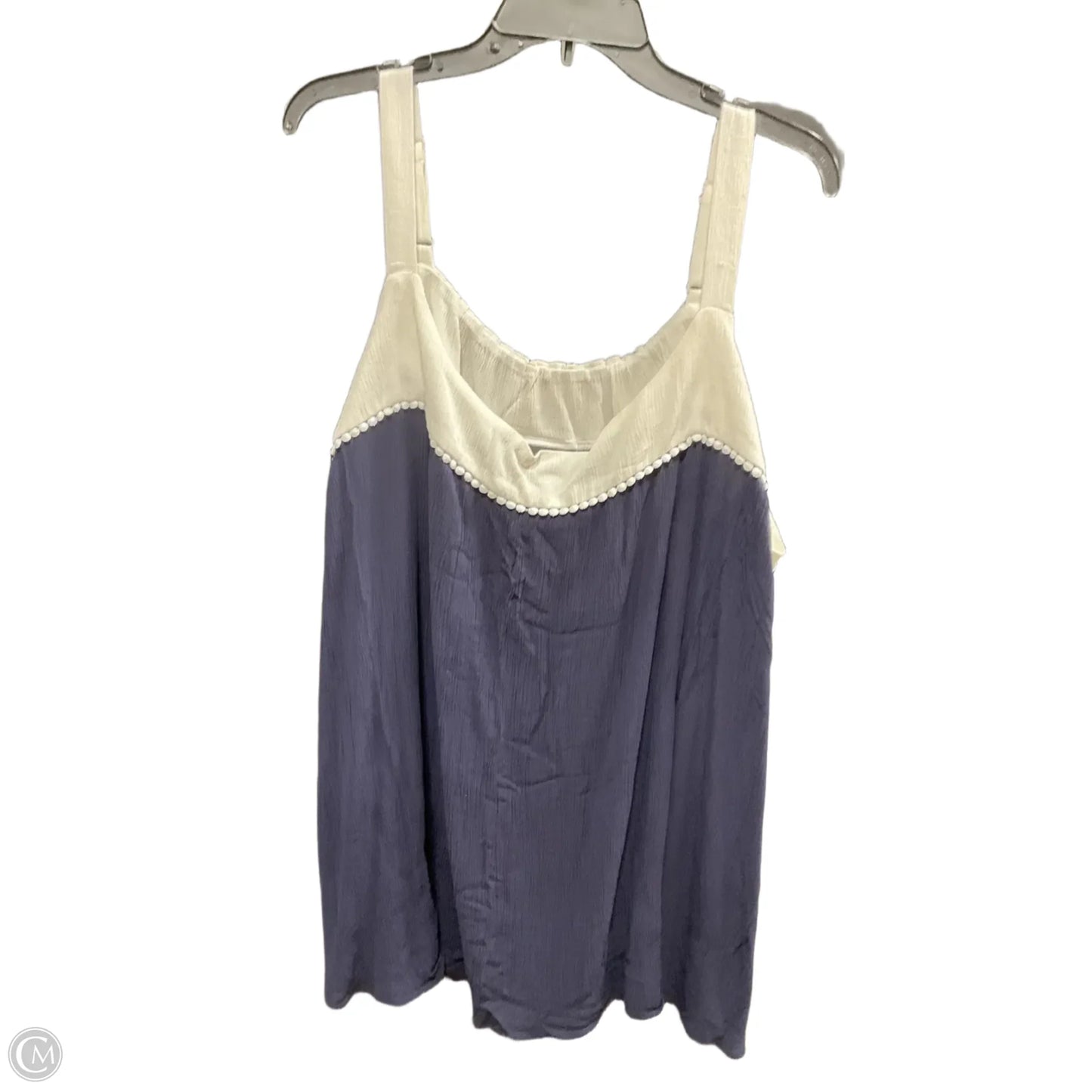 Top Sleeveless By Lane Bryant In Blue, Size: 4x