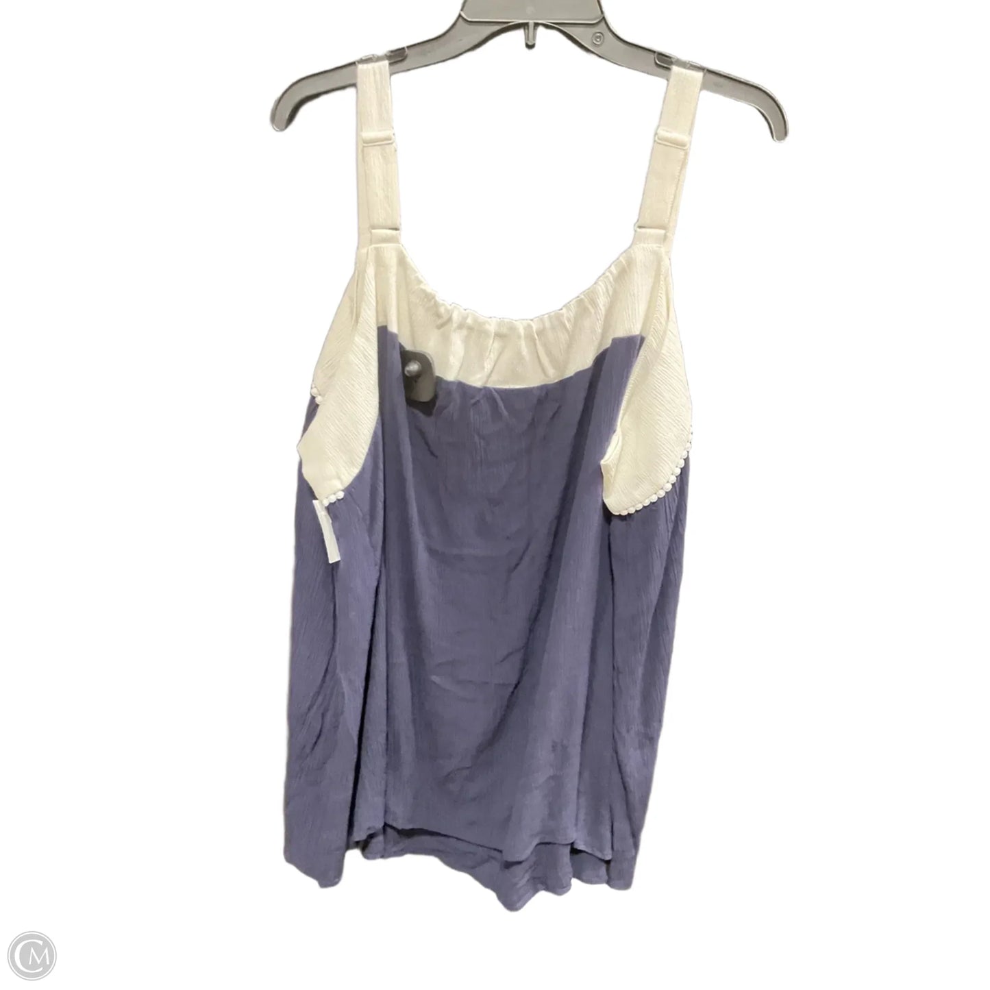 Top Sleeveless By Lane Bryant In Blue, Size: 4x