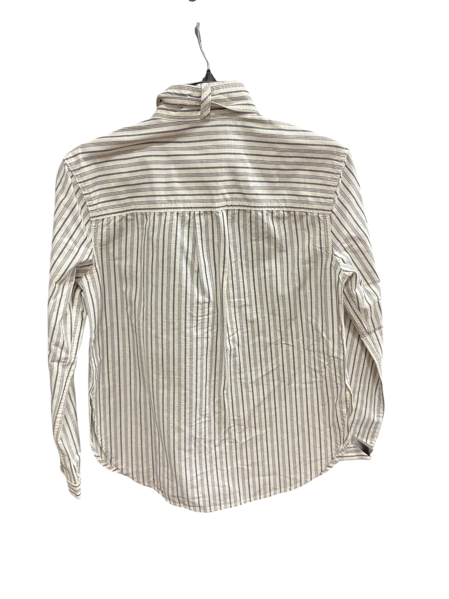 Top Long Sleeve By Banana Republic In Striped Pattern, Size: Xs