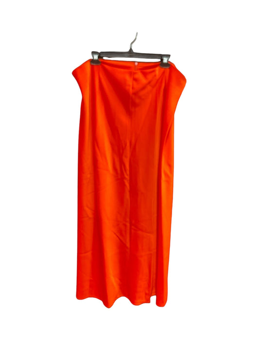 Skirt Maxi By Nasty Gal In Orange, Size: 18