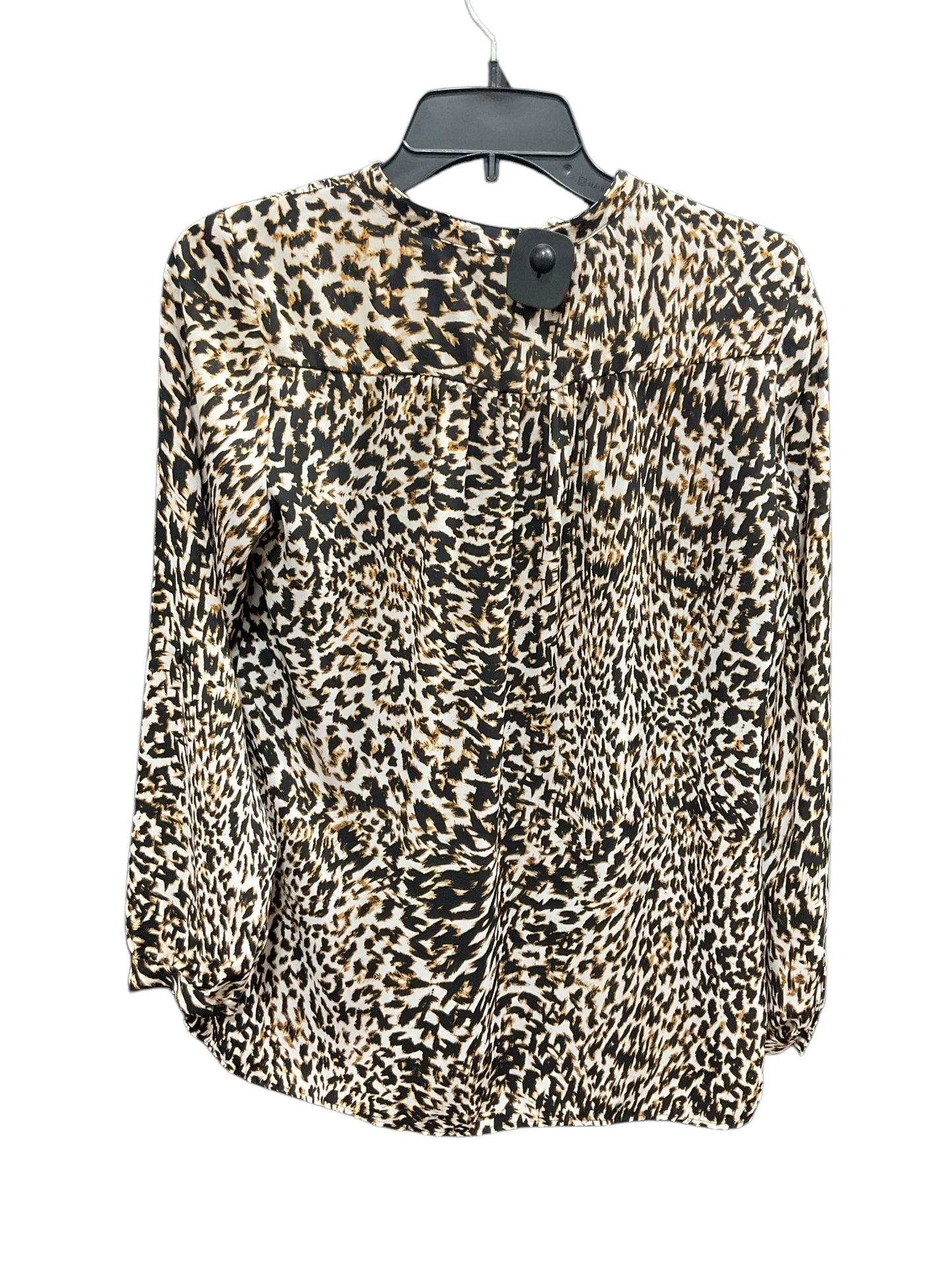 Top Long Sleeve By Ana In Animal Print, Size: S