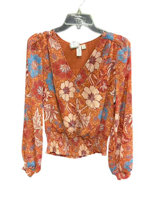 Top Long Sleeve By Joie In Orange, Size: S