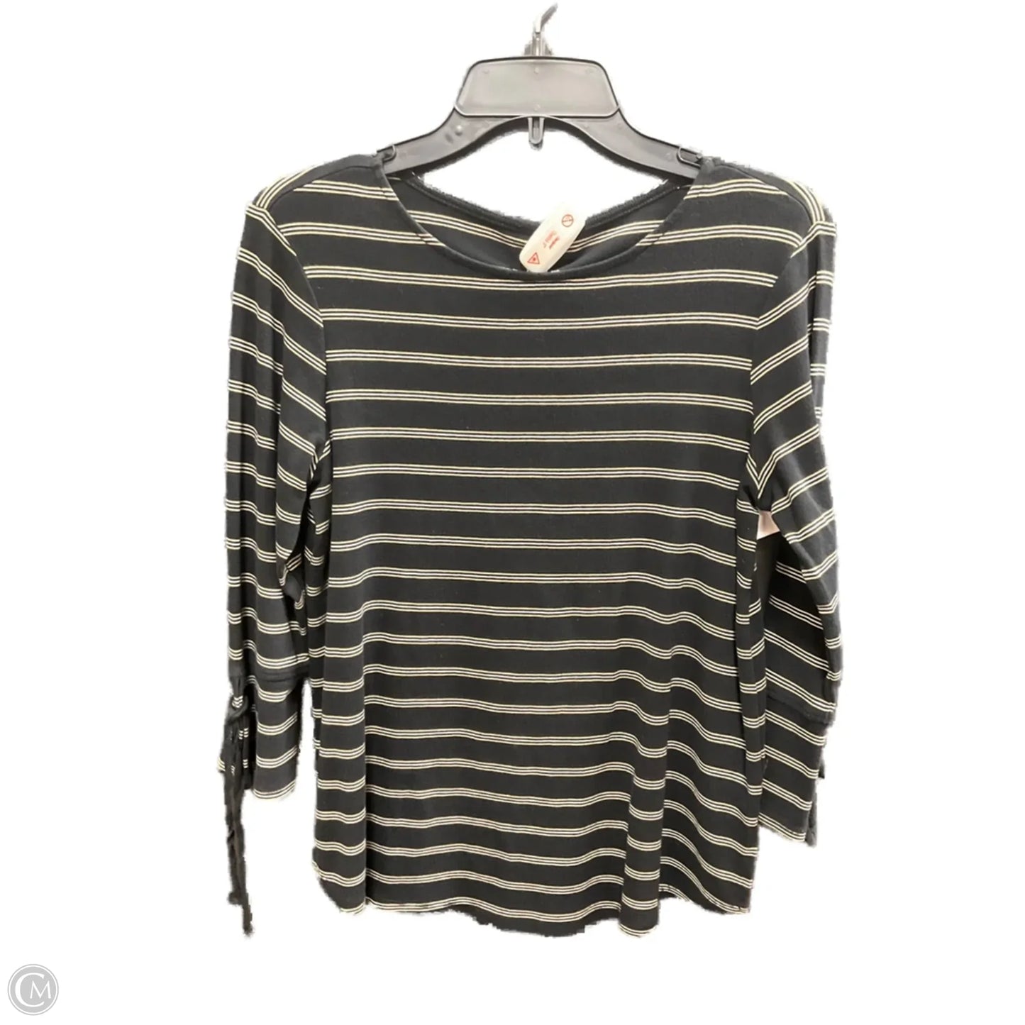 Top 3/4 Sleeve Basic By J. Jill In Striped Pattern, Size: S