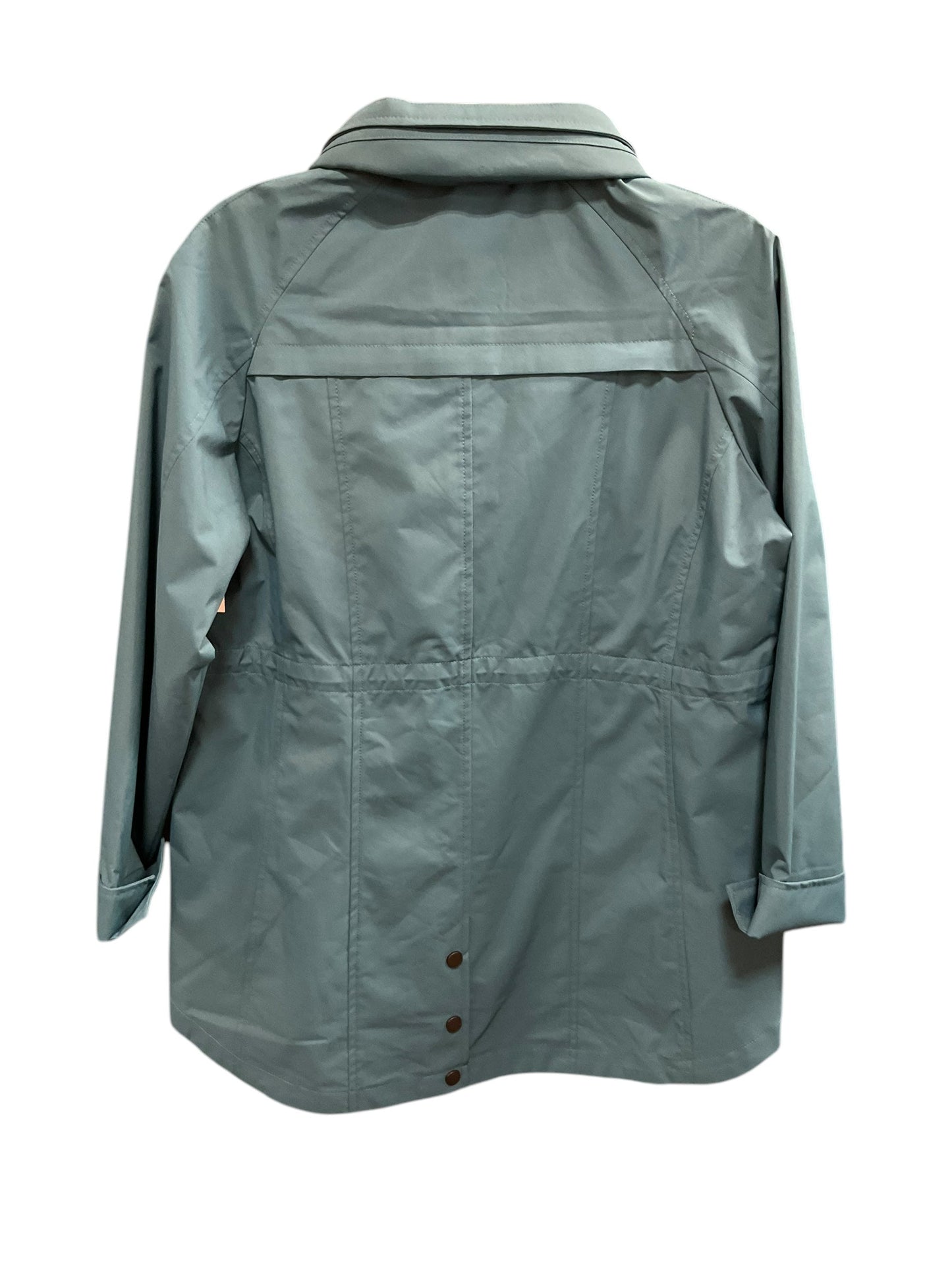 Jacket Windbreaker By Coldwater Creek In Teal, Size: M