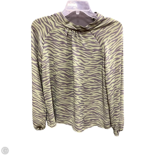 Top Long Sleeve By Ophelia Roe In Zebra Print, Size: S