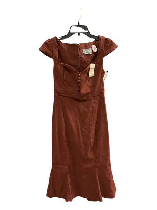 Dress Casual Short By Anthropologie In Brown, Size: S