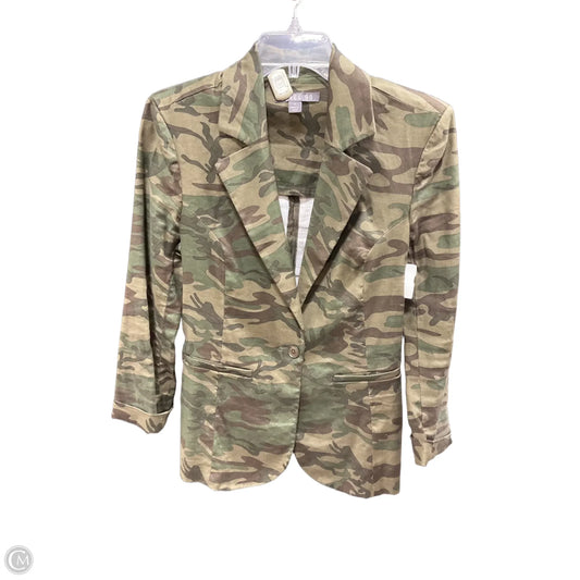 Blazer By Level 99 In Camouflage Print, Size: S