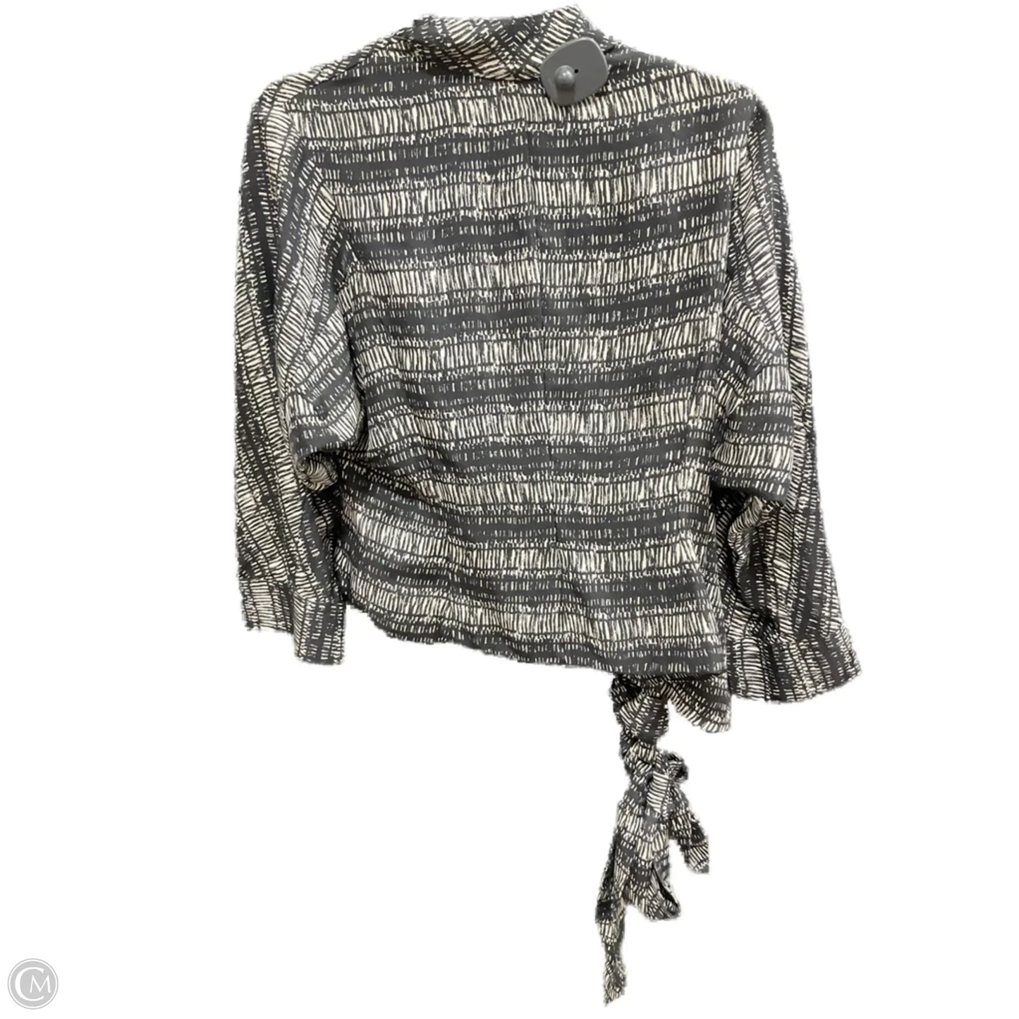 Top Long Sleeve By Jones New York In Black & Brown, Size: Xl