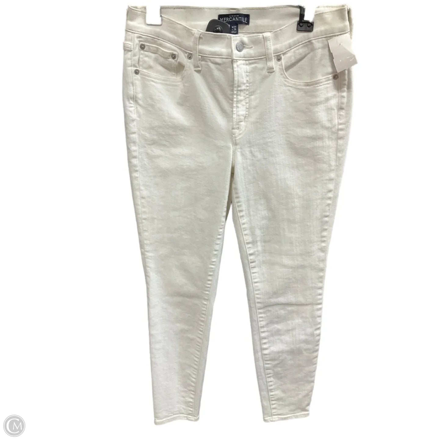 Jeans Skinny By J. Crew In Cream, Size: 6