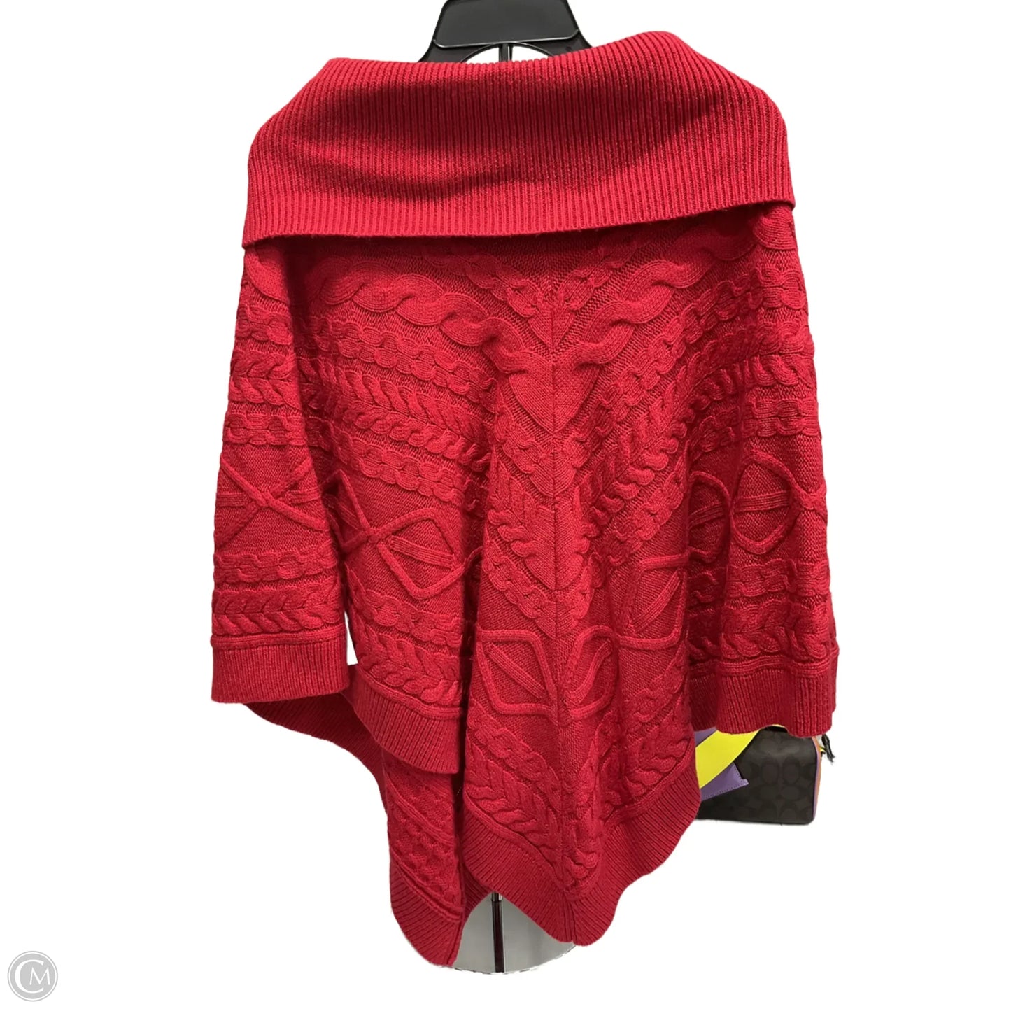 Poncho By Talbots In Red, Size: M