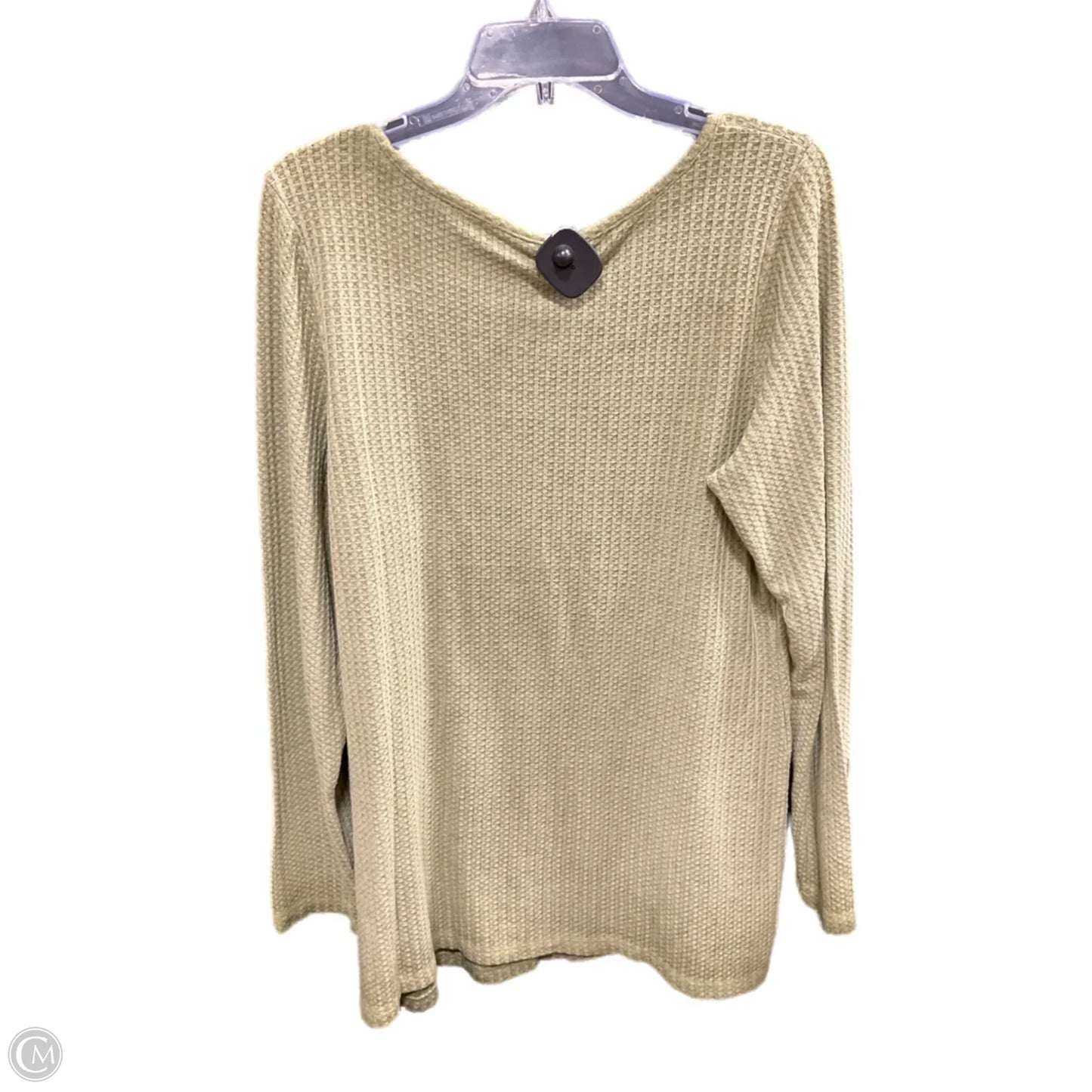 Top Long Sleeve Basic By Torrid In Green, Size: 1x