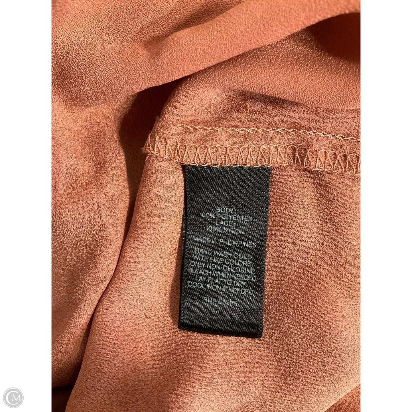 Top Long Sleeve By Express In Peach, Size: M