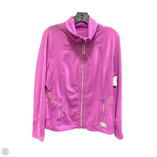 Athletic Jacket By Tangerine In Purple, Size: Xxl
