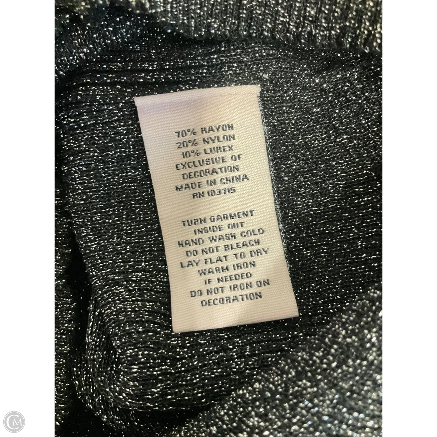 Top Short Sleeve By Nanette By Nanette Lepore In Black, Size: S