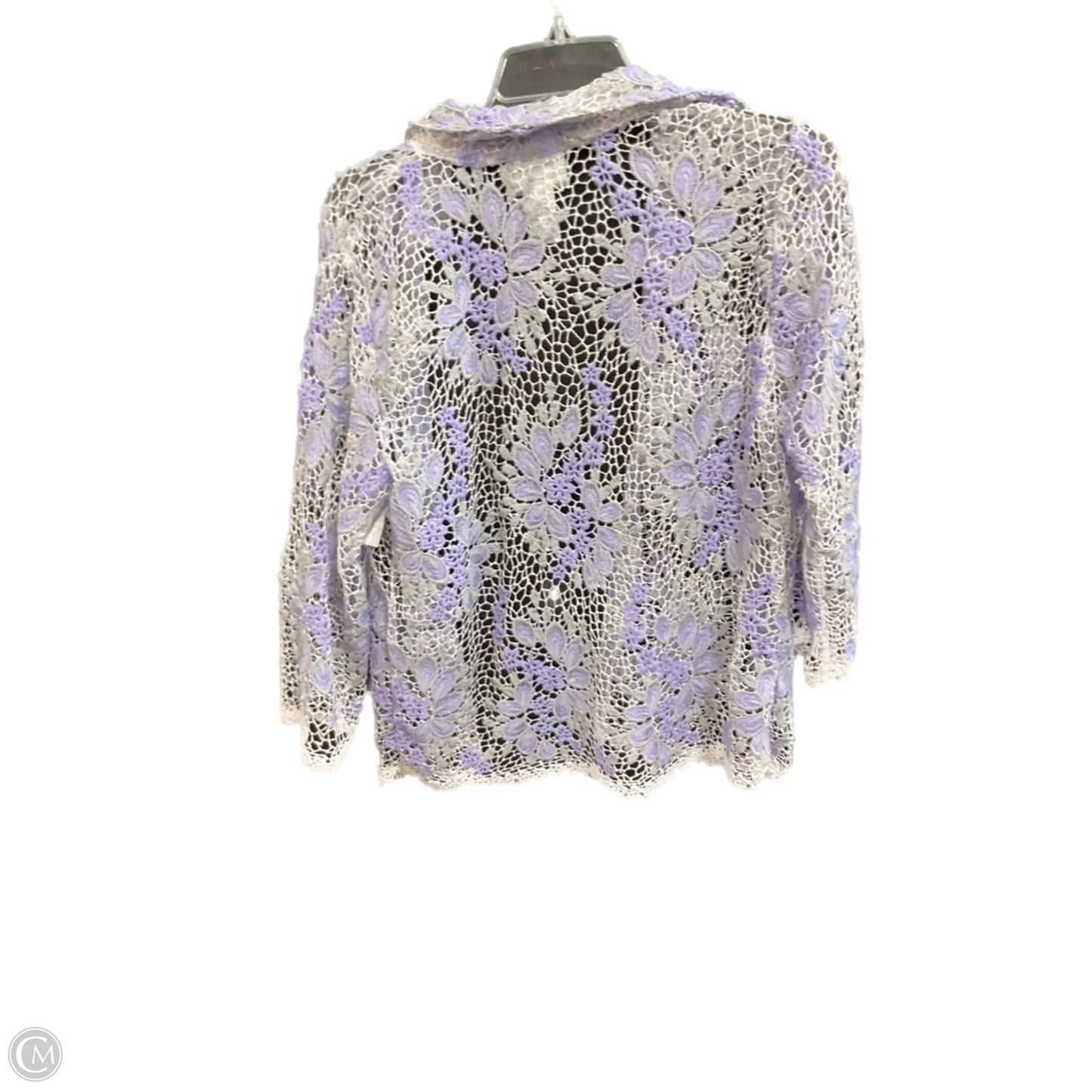 Cardigan By Alfred Dunner In Purple, Size: S