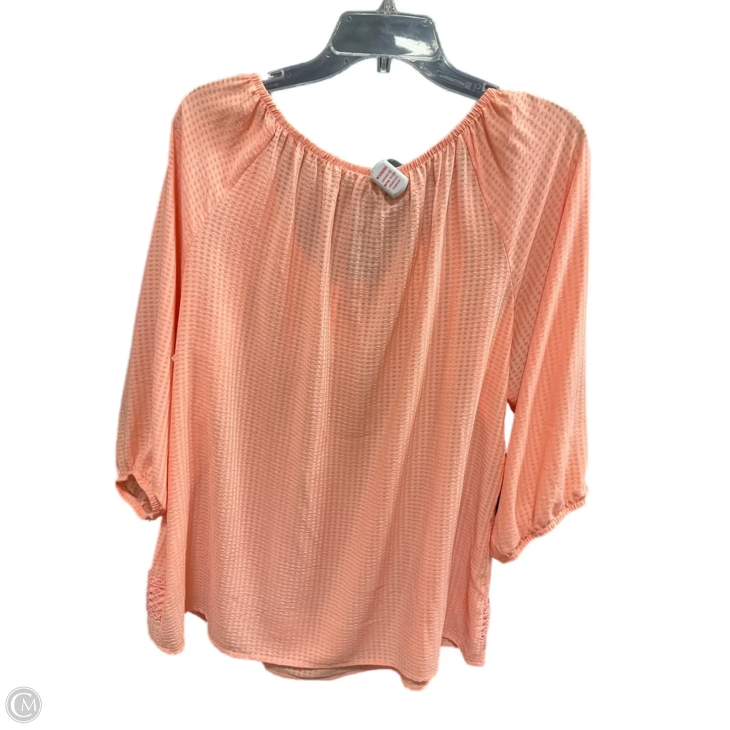 Top 3/4 Sleeve By Alyx In Orange, Size: 1x