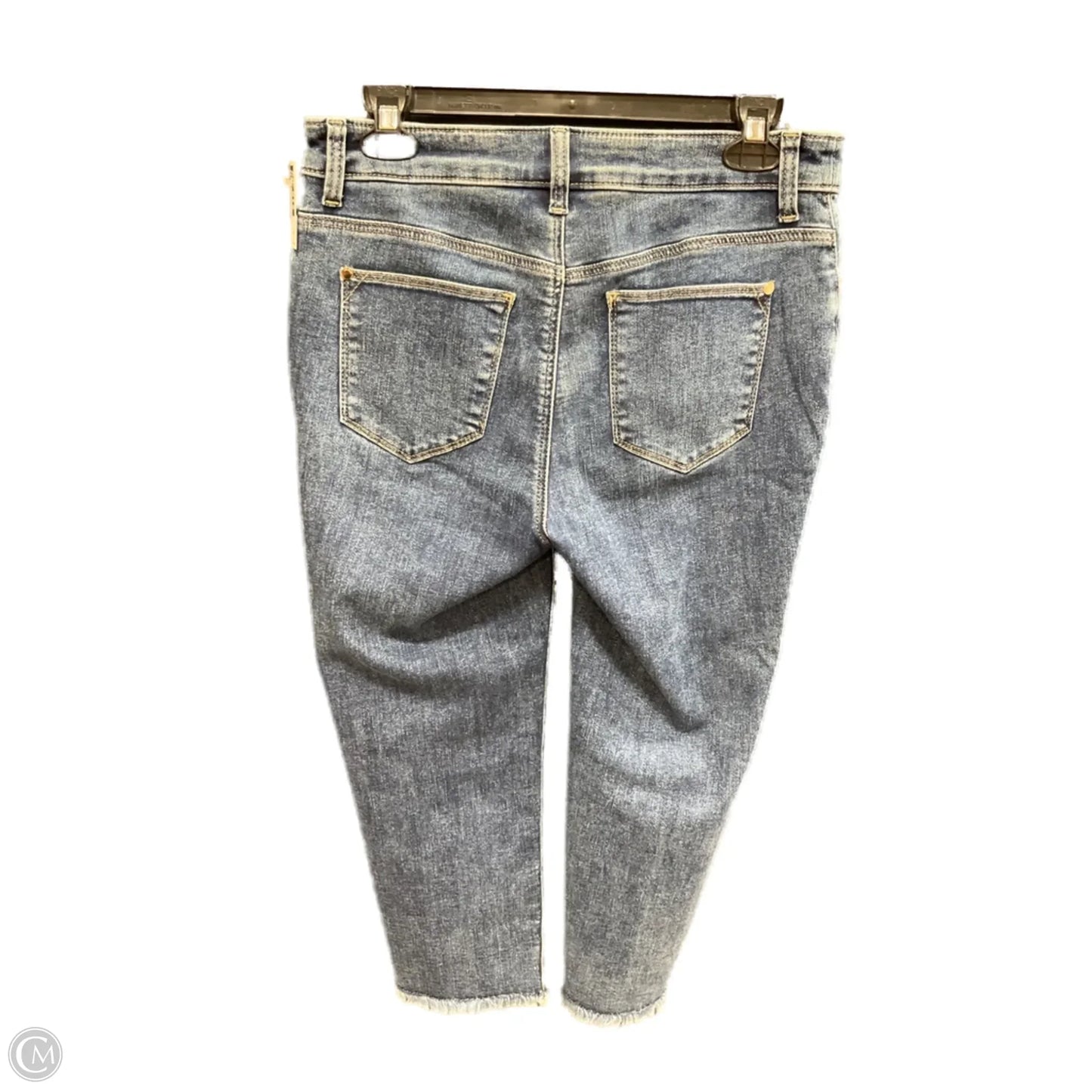 Jeans Cropped By Chicos In Blue Denim, Size: 0