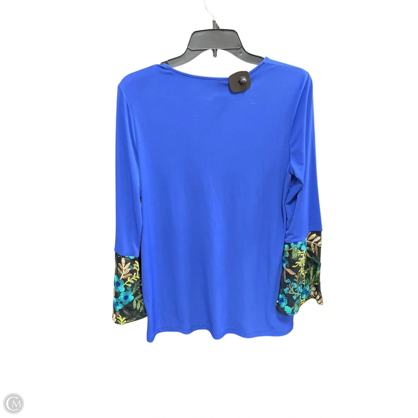 Top Long Sleeve By Susan Graver In Blue, Size: Xs