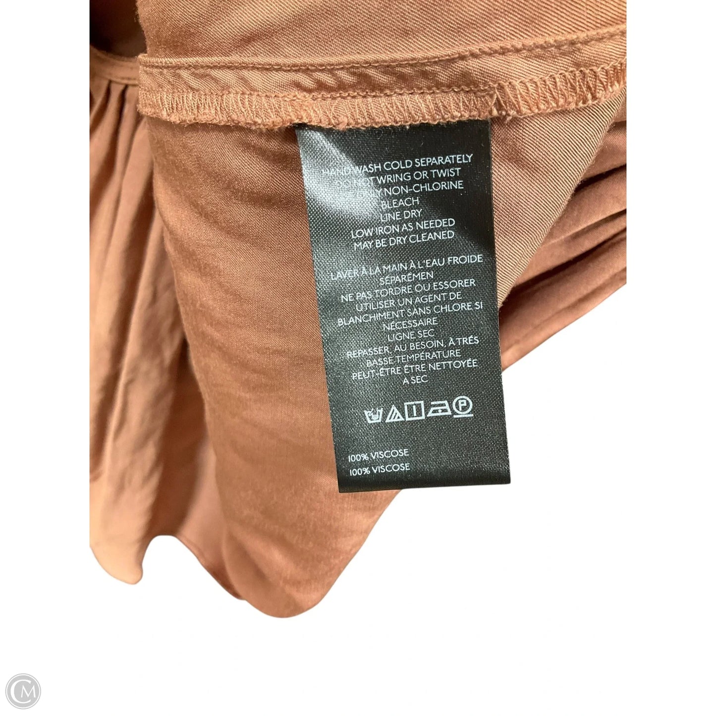 Top Sleeveless By Anthropologie In Orange, Size: Xs