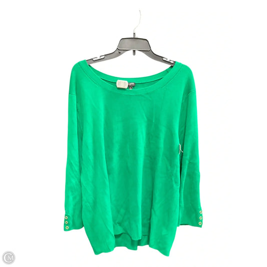 Sweater By Talbots In Green, Size: 3x