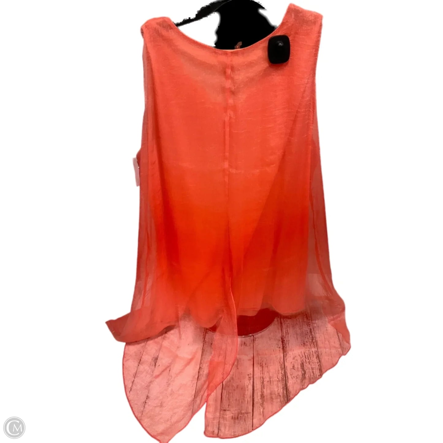 Top Sleeveless By Clothes Mentor In Orange, Size: Xl