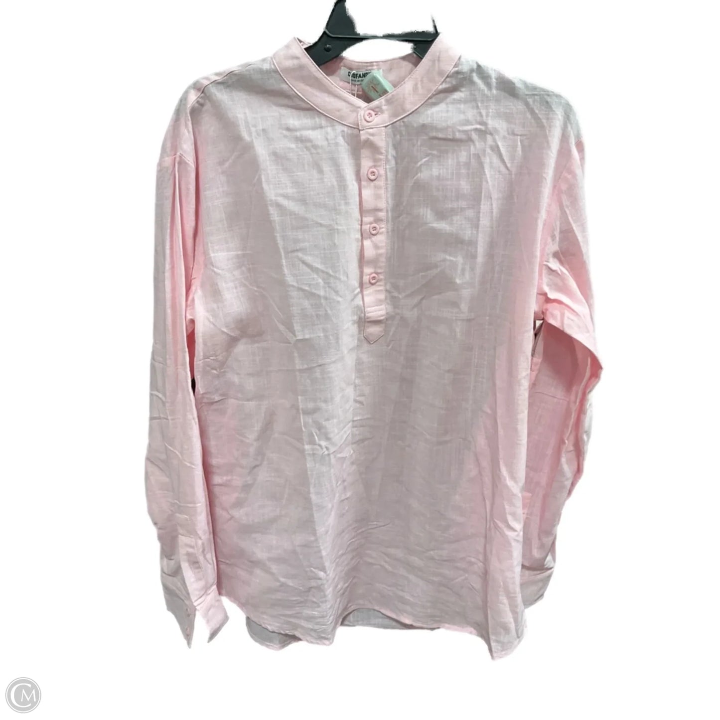 Top Long Sleeve By Clothes Mentor In Pink, Size: M