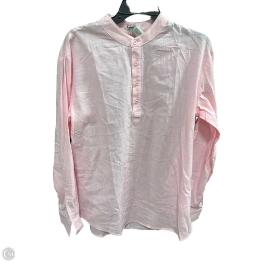 Top Long Sleeve By Clothes Mentor In Pink, Size: M