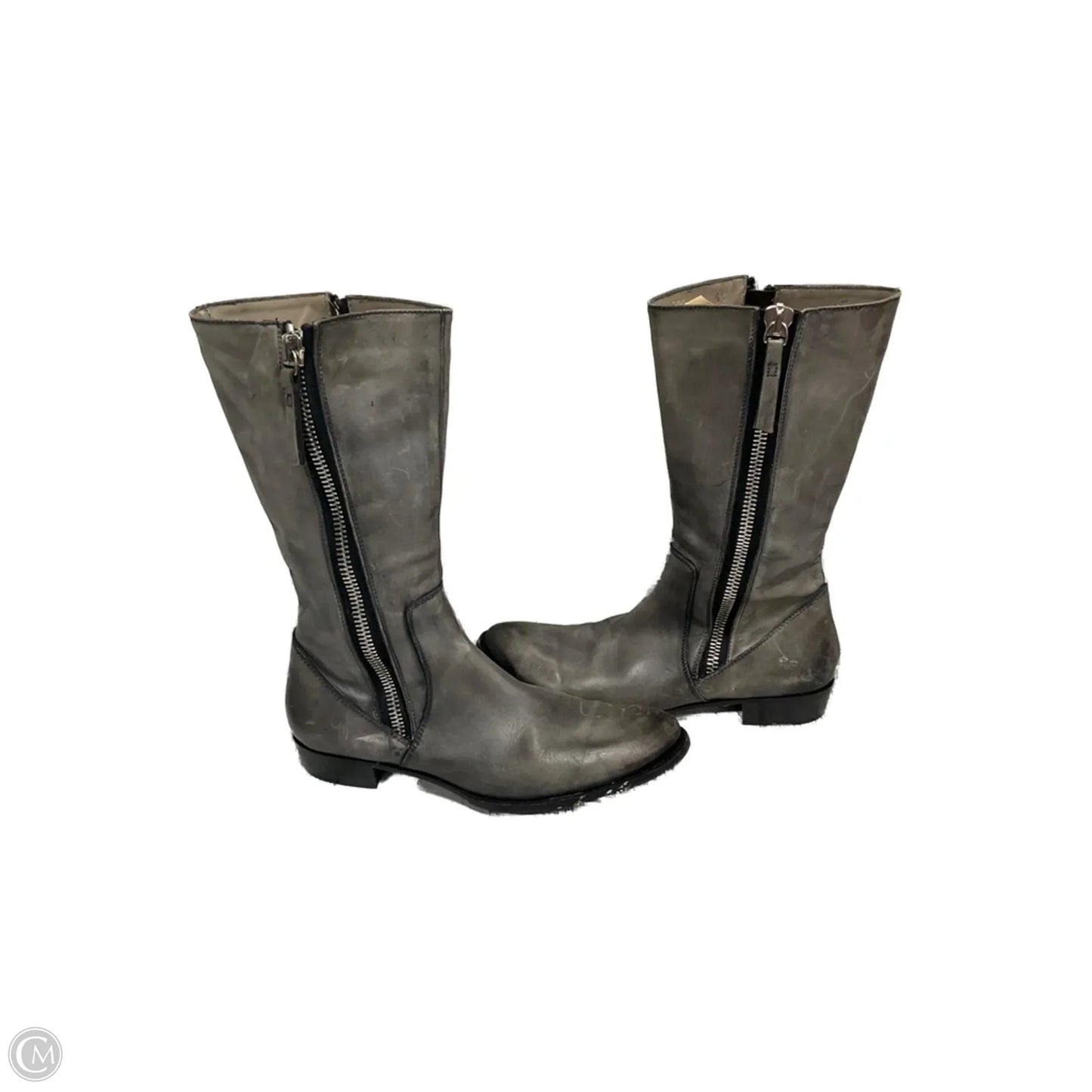 Boots Mid-calf Flats By Kenneth Cole In Grey, Size: 6.5