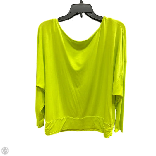Top Long Sleeve By Inc In Green, Size: Xxl