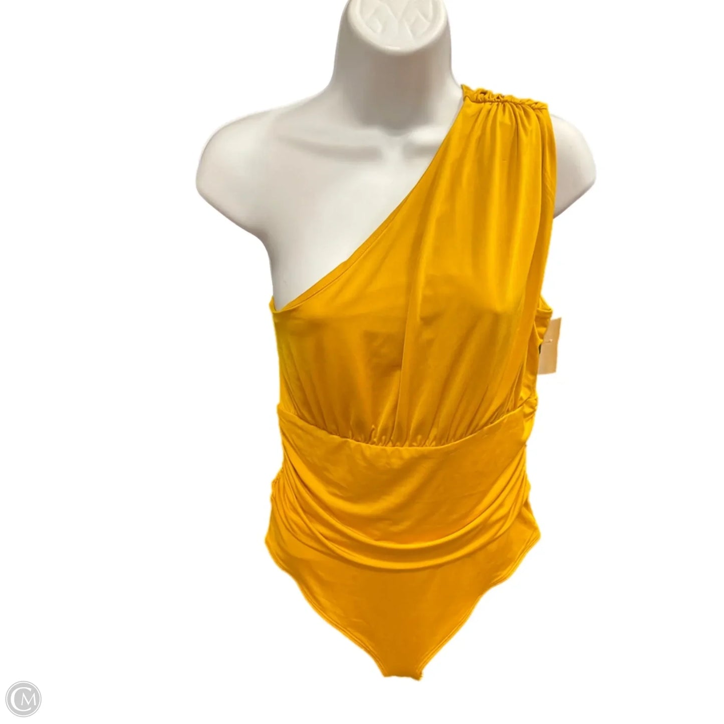 Bodysuit By Express In Yellow, Size: M