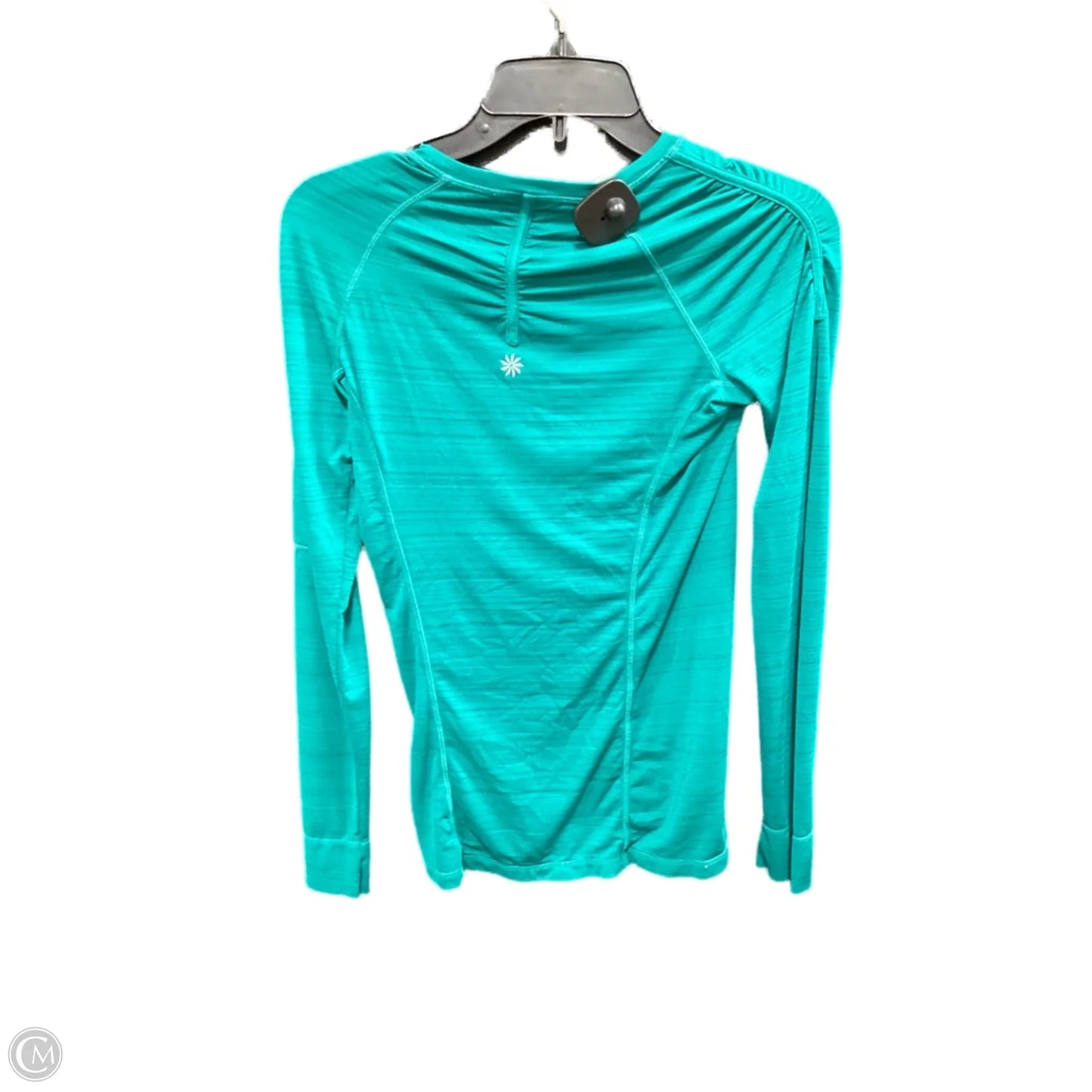 Athletic Top Long Sleeve Crewneck By Athleta In Green, Size: Xs