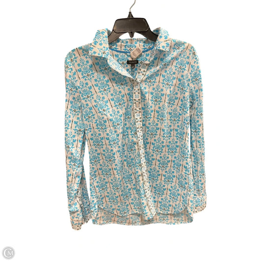 Blouse Long Sleeve By Talbots In Teal, Size: M