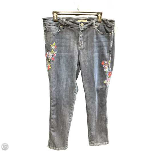 Jeans Straight By J. Jill In Blue Denim, Size: 14