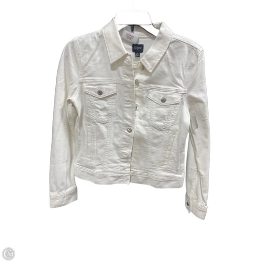 Jacket Denim By J. Crew In White, Size: Xs