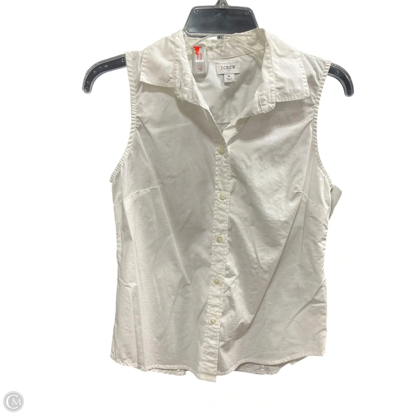 Top Sleeveless By J. Crew In White, Size: S