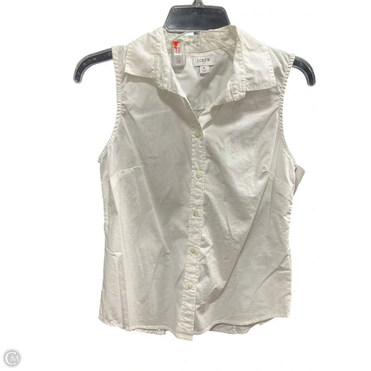 Top Sleeveless By J. Crew In White, Size: S
