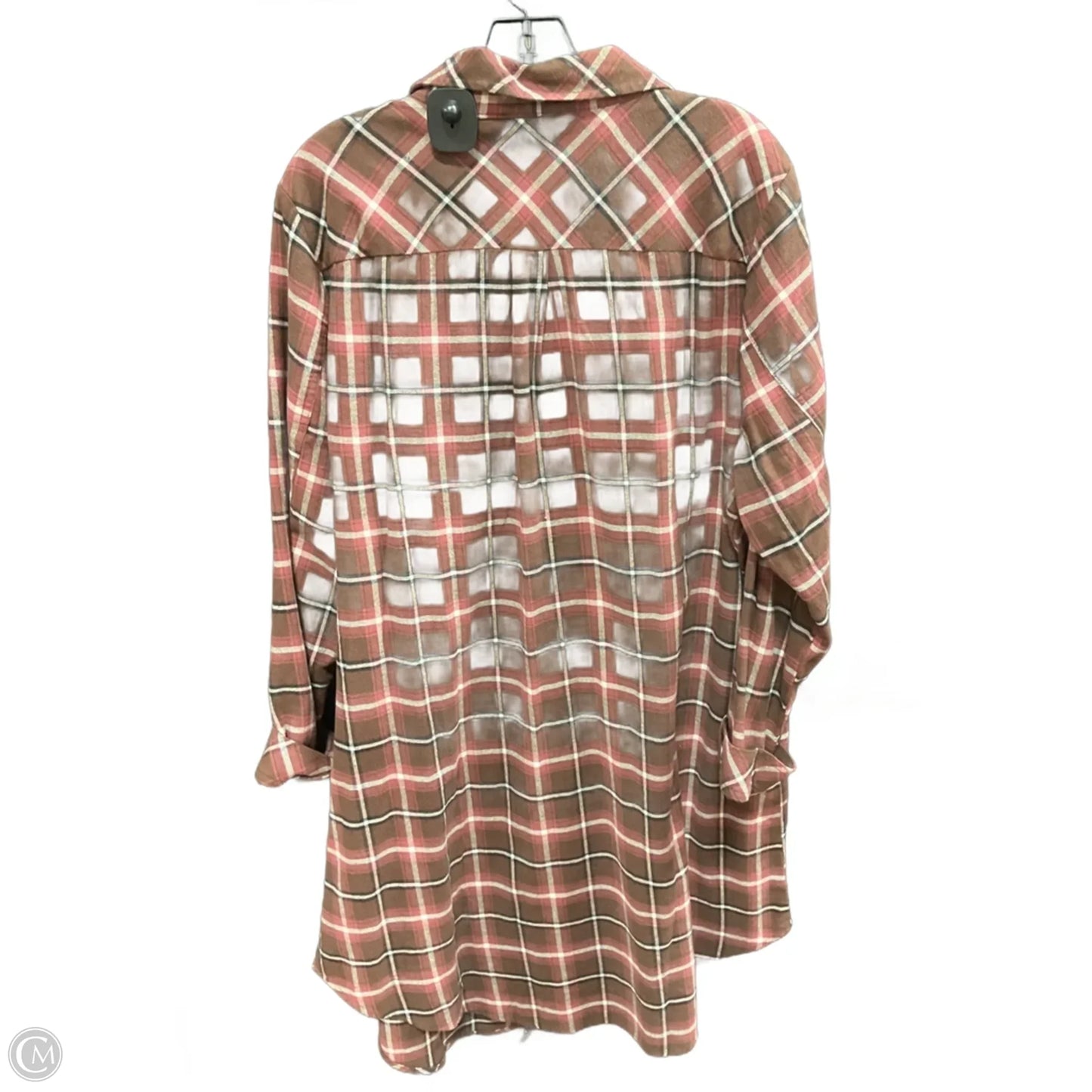 Jacket Shirt By Torrid In Plaid Pattern, Size: 2x