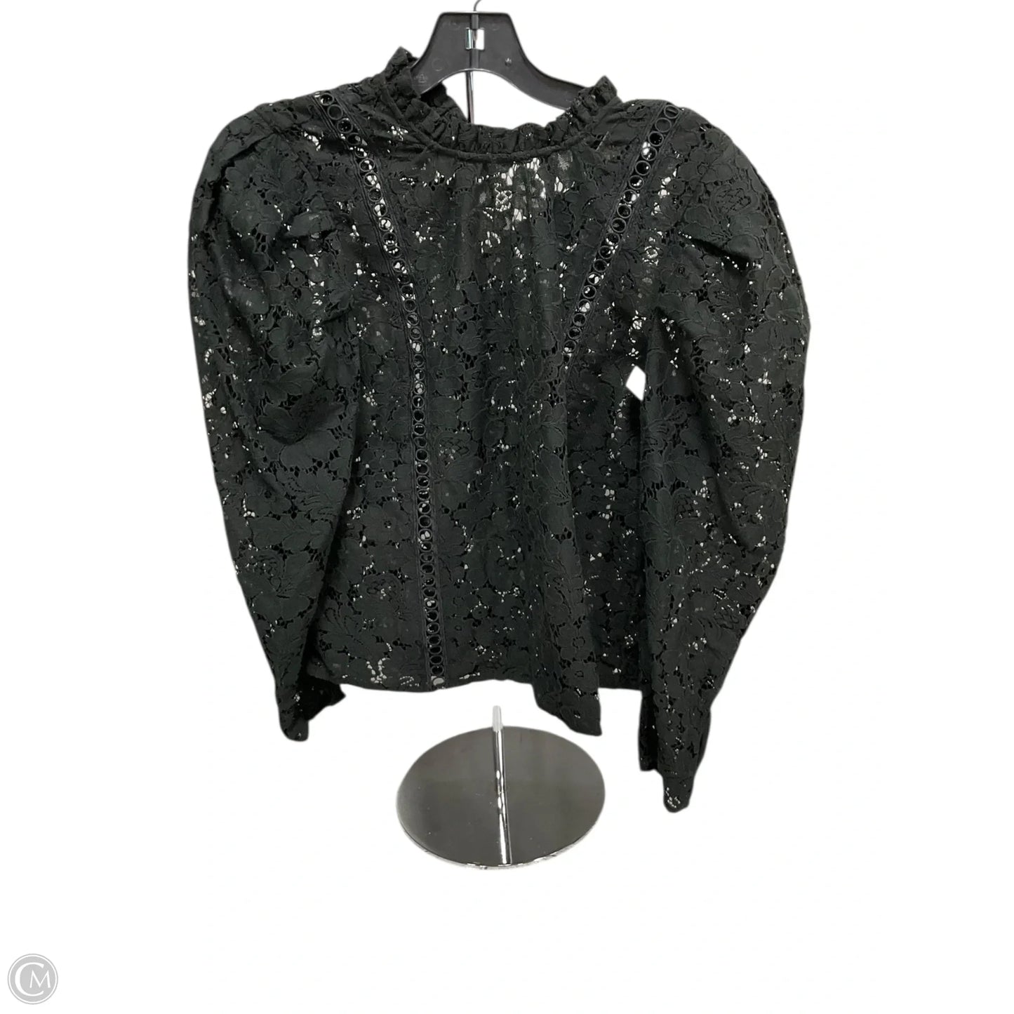 Top Long Sleeve By Express In Black, Size: S