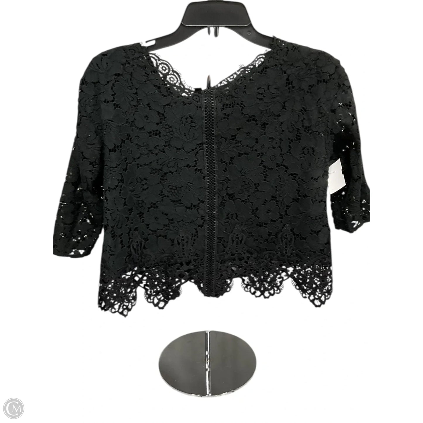 Top 3/4 Sleeve By Express In Black, Size: S