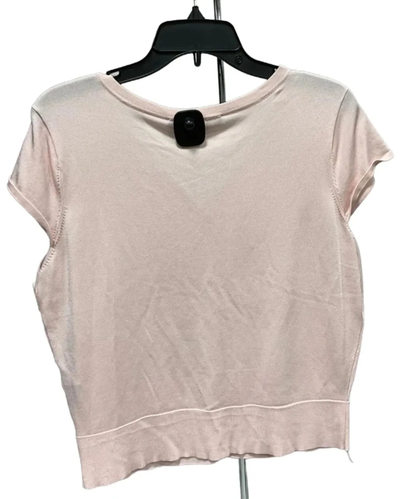 Top Short Sleeve By White House Black Market In Pink, Size: L