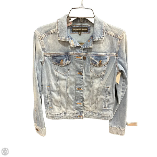 Jacket Denim By Express In Blue Denim, Size: Xs