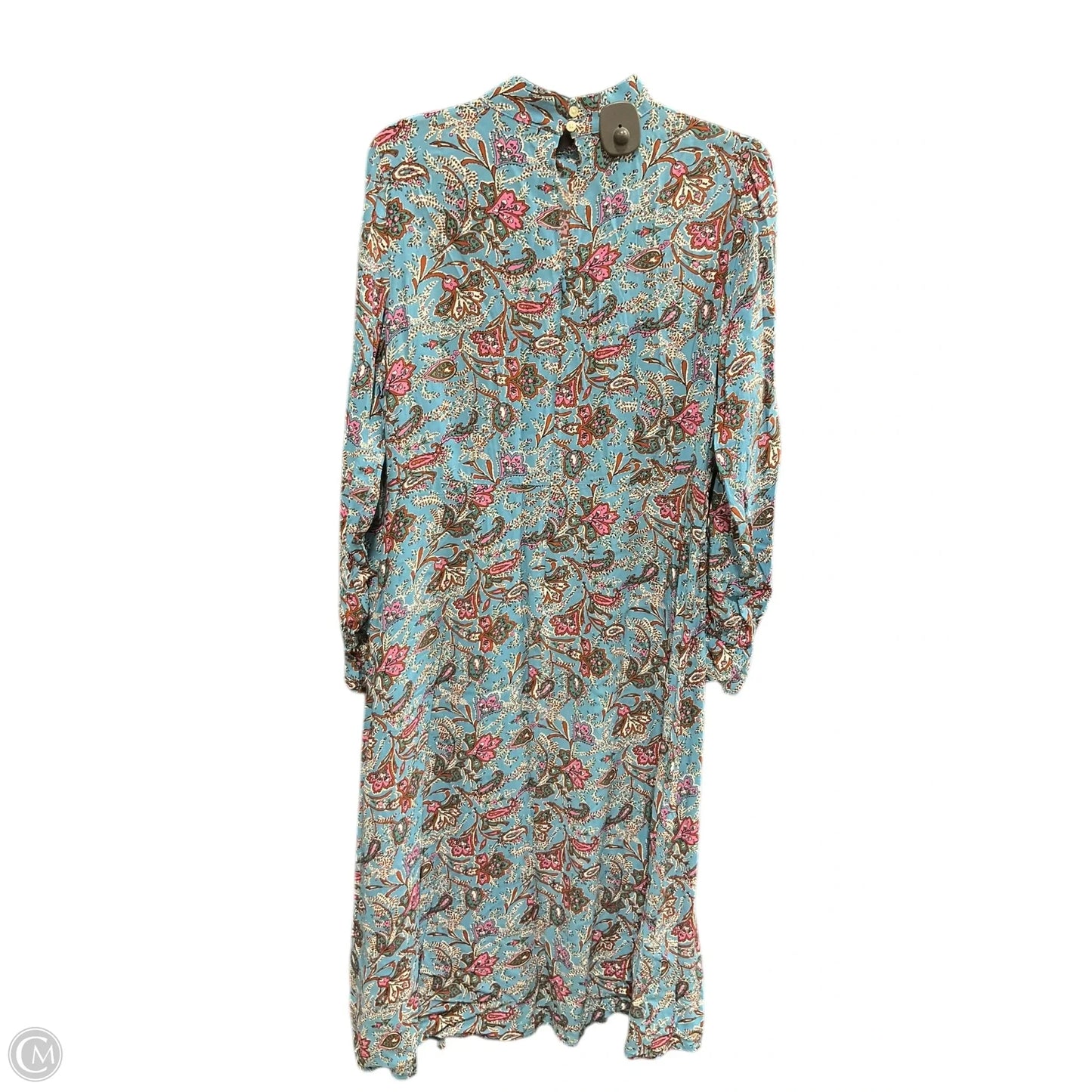 Dress Casual Midi By Loft In Floral Print, Size: M