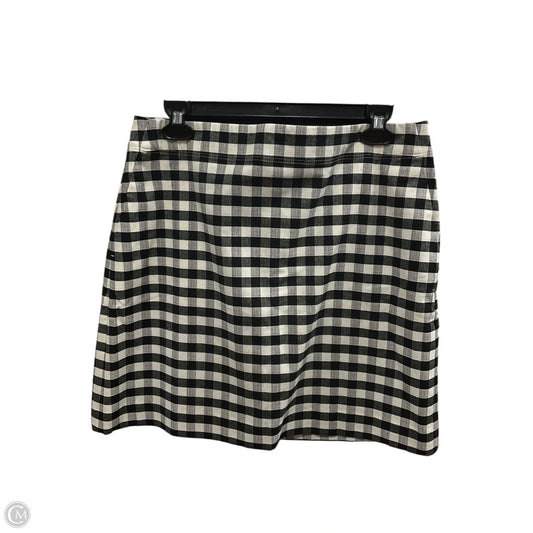 Skirt Mini & Short By Loft In Plaid Pattern, Size: 8