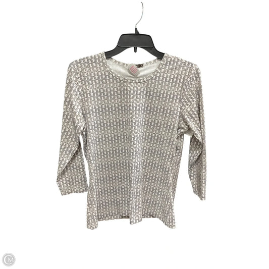 Top Long Sleeve By J Mclaughlin In Grey, Size: M