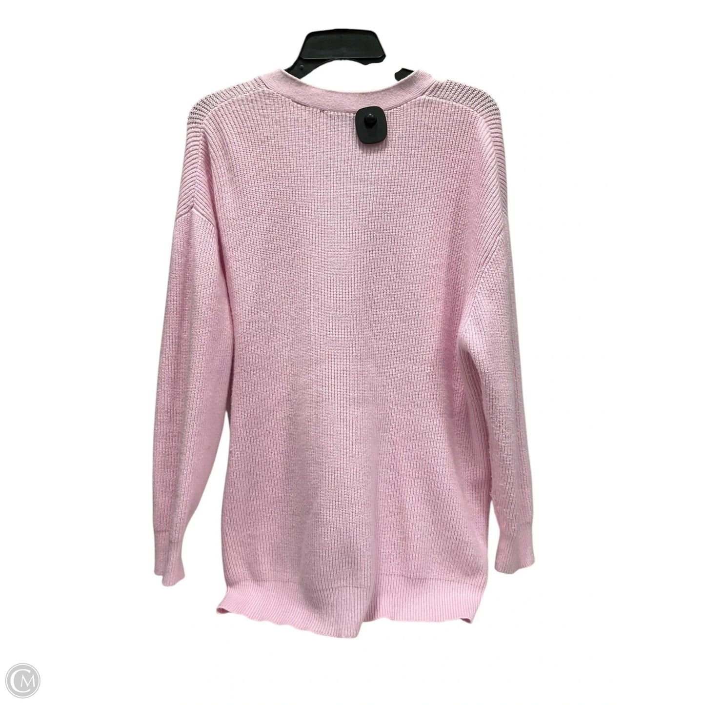 Sweater Cardigan By Tahari In Pink, Size: S