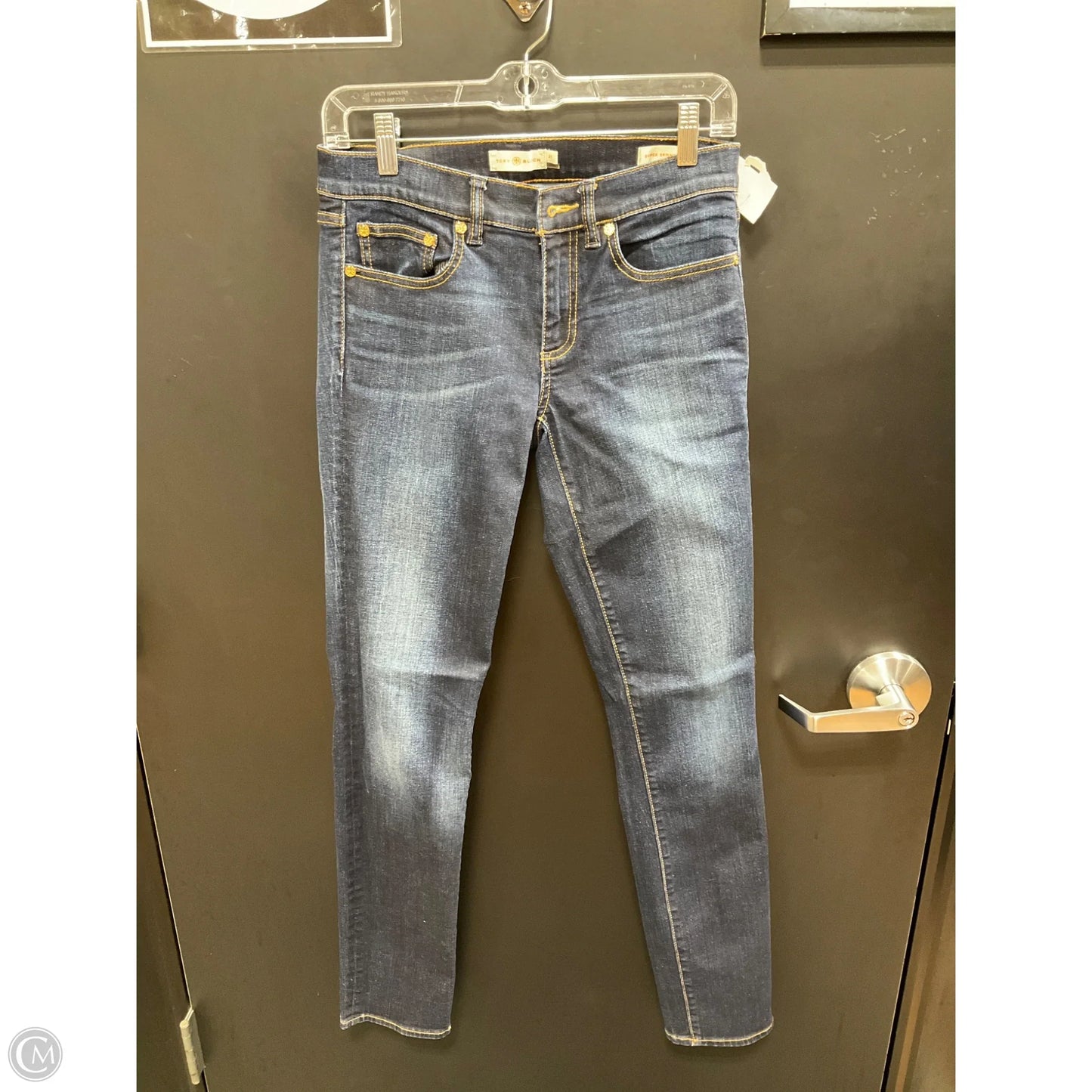 Jeans Designer By Tory Burch In Blue Denim, Size: 4